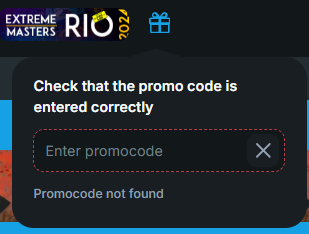 promo code section